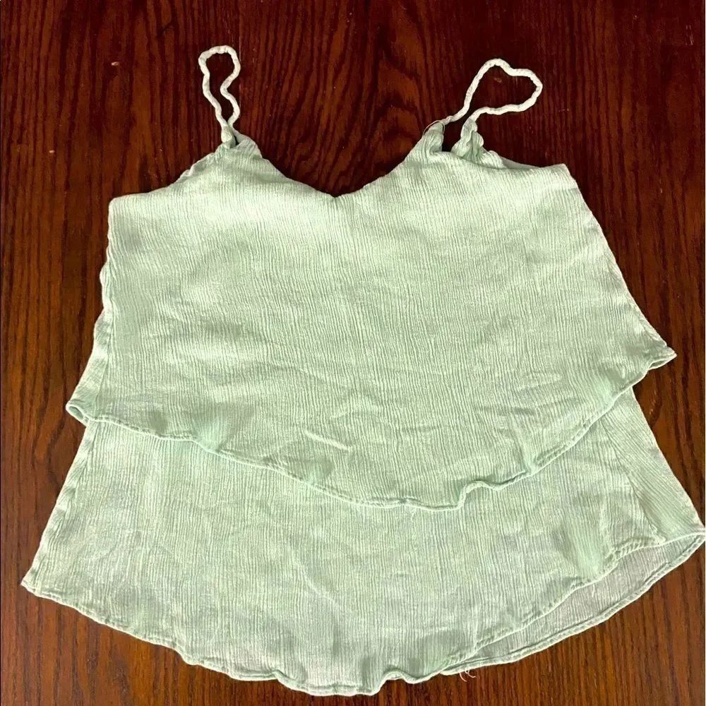 Woman’s layered crop top  